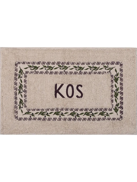 Πατάκι ελιά Κώς (50cm x 80cm) καφέ 6978000004054 silkfashion - 0.50x0.80