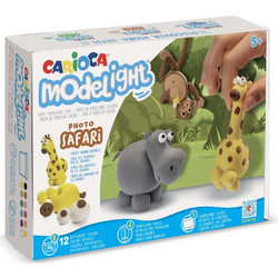 Πηλός Carioca Modelight Maxi Safari Σετ 12 Χρωμάτων