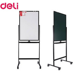 Deli Πίνακας Τροχήλατος Λευκός Μαγνητικός 60x90cm
