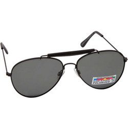 Vitorgan EyeLead L615 Γυναικεία Γυαλιά Ηλίου Aviator Μεταλλικά Μαύρα με Μαύρο Polarized Φακό