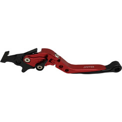 Μανέτα ρυθμιζόμενη σπαστή Yamaha Crypton X 135 SHARK μαύρη κόκκινη