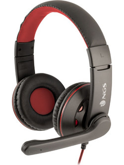 NGS VOX420DJ Gaming Headset On Ear Black Red