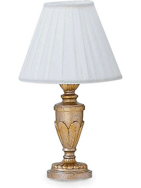 Ideal Lux 020853 Πορτατίφ E14 Λευκό Χρυσό Φ24xΥ35cm