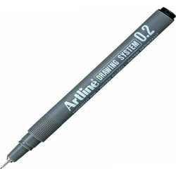 Μαρκαδόρος Artline ακίδας σχεδίου 0.2 μαύρο (EK-232N)