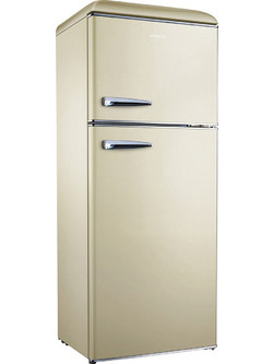 Robin RB-280 Retro Δίπορτο Ψυγείο 280lt Full No Frost Υ157xΠ60xΒ70cm Μπεζ