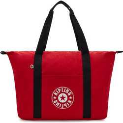 Kipling Art Γυναικεία Τσάντα Χειρός 58x36x21cm Red Rouge