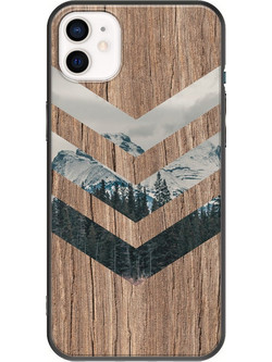Θήκη Chevron Of Mountain iPhone 12 mini Black TPU (Μαύρη Σιλικόνη)