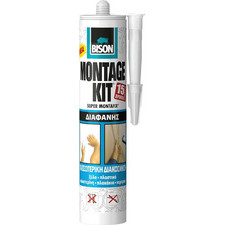 Bison 66583 - Montage Kit Transparent Πανίσχυρη Κόλλα Γενικής Χρήσης 310g