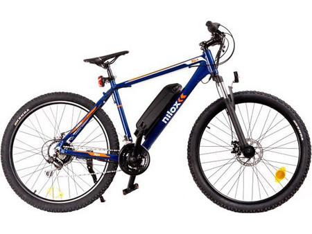 Nilox X6 Plus Ηλεκτρικό Ποδήλατο Trekking 27.5" 250W με 21 Ταχύτητες και Δισκόφρενα Μπλε