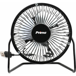 Ανεμιστήρας Mini PRMF-80426 Primo 4'' 10εκ. Με USB Μαύρος