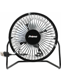 Ανεμιστήρας Mini PRMF-80426 Primo 4'' 10εκ. Με USB Μαύρος