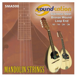 Soundsation Sma500 Σετ 8 Χορδές Μαντολίνου Bronze 10-34" 1/4