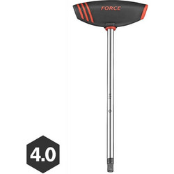 Force 72404 Κλειδί Άλεν με Λαβή Τ - 4.0mm