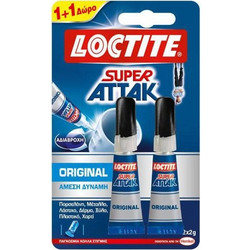 Loctite Κόλλα Στιγμής Super Attak Original 3g + 3g