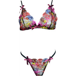 CELLESTINA SET ΣΟΥΤΙΕΝ+STRING ΔΑΝΤΕΛΩΤΑ ΕΣΩΡΟΥΧΑ - ΕΜΠΡΙΜΕ ΜΑΥΡΟ