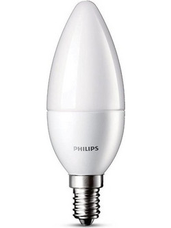 Philips (Κερί) Led 5.5W/E14 Ψυχρό Λευκό Φως 6500K 106X35mm