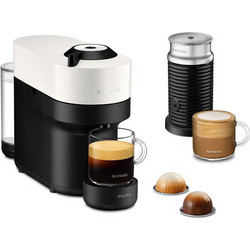 Krups Vertuo Pop White Aeroccino XN9211 Καφετιέρα Espresso για Kάψουλες Nespresso με Αφρογαλιέρα 15bar