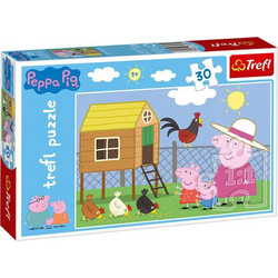 Παιδικό Puzzle Trefl Peppa Pig & Κοτούλες 30 Κομμάτια