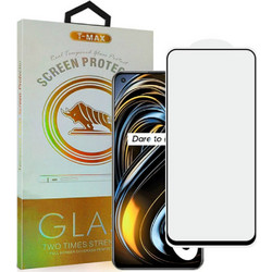 Tmax Premium 3D Tempered Glass Full Glue (Realme GT 5G) Black