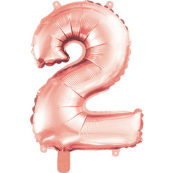 STYLEX ΜΠΑΛΟΝΙ ΑΡΙΘΜΟΣ 2 METΑΛΛΙΖΕ ΧΡΩΜΑ ROSEGOLD - SILVER 1 ΤΕΜΑΧΙΟ, ΜΕΓΕΘΟΣ 40CM