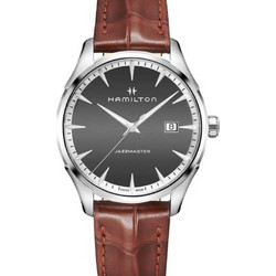 Hamilton Jazzmaster Ανδρικό Ρολόι με Καφέ Δερμάτινο Λουράκι H32451581