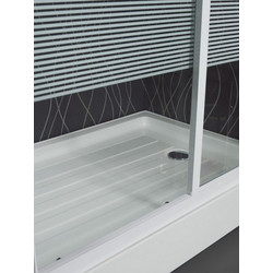 SANITEC A913N Ευθύγραμμη Ακρυλική Ντουζιέρα 120x80cm