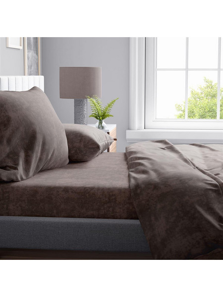 Dimcol Σεντόνι Μονό Βαμβακερό 160x240 Shadow 22 Brown