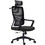 Woodwell BF3850 Καρέκλα Γραφείου Διευθυντική με Προσκέφαλο Στήριξη Μέσης και Ανάκλιση Μαύρη ΕΟ617,1