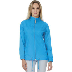 B & C Γυναικείο Μπουφάν Softshell Μακρύ Αντιανεμικό Γαλάζιο JW902