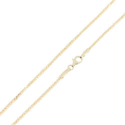 Αλυσίδα 14 Κ al'oro, σπίγγα τετράγωνη 50 cm, 1716