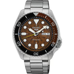 Seiko 5 Sports Ανδρικό Ρολόι Αυτόματο με Ασημί Μεταλλικό Μπρασελέ SRPJ47K1