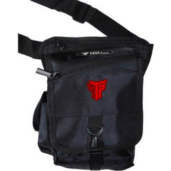 Takeposition Darko Small red logo, Τσαντάκι μέσης μηρού με έχτρα πουγκί νερού, 27Y x 17Π x 7Β, Μαύρο, 962-0010-03