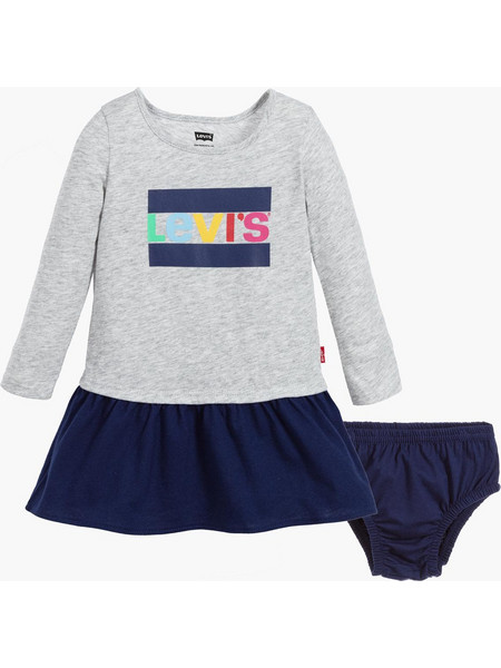 Levis Φόρεμα Fleece Tee Shirt Dress NP30534-G2H Γκρι Κορίτσι