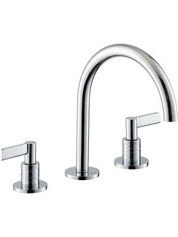 71100 Blink Chic Luxury NewForm Μοντέρνα Ιταλική Μπαταρία Νιπτήρα Μπάνιου 3 Οπών +6 Χρώματα Μπρονζέ