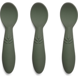 Nuuroo Ella Σετ Βρεφικά Κουτάλια Σιλικόνης 6m+ Dusty Green 3τμχ