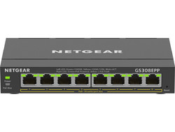 Netgear GS308EPP Unmanaged L2 Switch με 8 Θύρες Ethernet 1Gbps