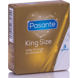 Pasante King Size Προφυλακτικά με Λιπαντικό 3τμχ