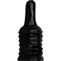 Ohmama Silicone Textured Sleeve for Fingertip Κάλυμμα Επιμήκυνσης Πέους Μαύρο