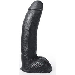 Hung System George Ρεαλιστικό Dildo με Βεντούζα & Όρχεις 22cm Μαύρο