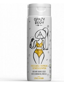HiSkin Crazy Illuminating Gold Particles Body Bath Liquid Αφρόλουτρο σε Gel 250ml