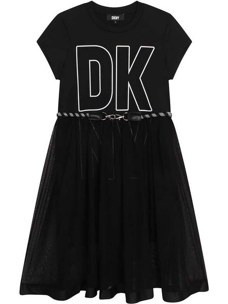 DKNY Παιδικό Φόρεμα με Τούλι Μαύρο D35867-09B