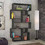 Megapap Karmato Βιβλιοθήκη 96x25.5x168.5cm GP037-0091,2