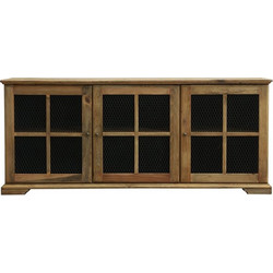 RAVENNA Μπουφές Με Τρια Ντουλάπια Ξύλινος Olga 3 Door 147 x 39.5 x 63