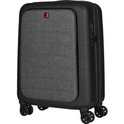 Wenger Syntry 610163 Βαλίτσα Καμπίνας 55x40x20cm με 4 Ρόδες Μαύρη Γκρι