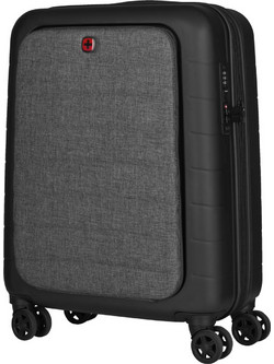 Wenger Syntry 610163 Βαλίτσα Καμπίνας 55x40x20cm με 4 Ρόδες Μαύρη Γκρι