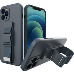 Hurtel Rope Case Gel Case Navy Blue (iPhone 13 Pro Max)