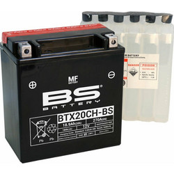 BS Μπαταρία Μοτοσυκλέτας BTX20CH-BS 270A 18.9Ah