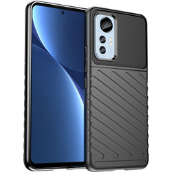 Powertech Thunder Back Cover Black (Xiaomi 12 / 12X)