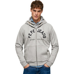 Pepe Jeans Pace Ανδρική Ζακέτα Φούτερ με Κουκούλα και Φερμουάρ Γκρι PM582245-933