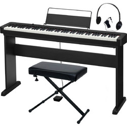 Casio CDP-S110 Standard Wooden Bundle Ηλεκτρικό Πιάνο Stage με 88 Δυναμικά Πλήκτρα Black